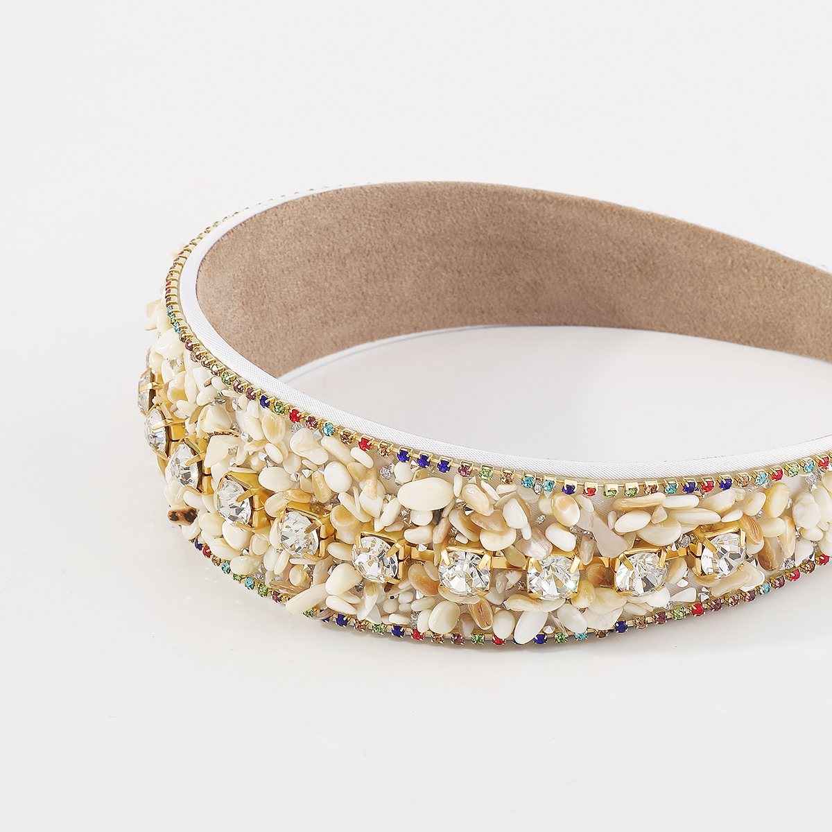 Baroque Style Multicolor Rhinestone Gravel Hair Band display picture 7