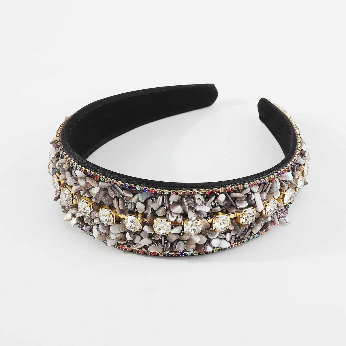 Baroque Style Multicolor Rhinestone Gravel Hair Band display picture 13