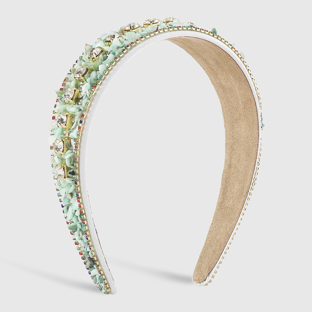 Baroque Style Multicolor Rhinestone Gravel Hair Band display picture 14