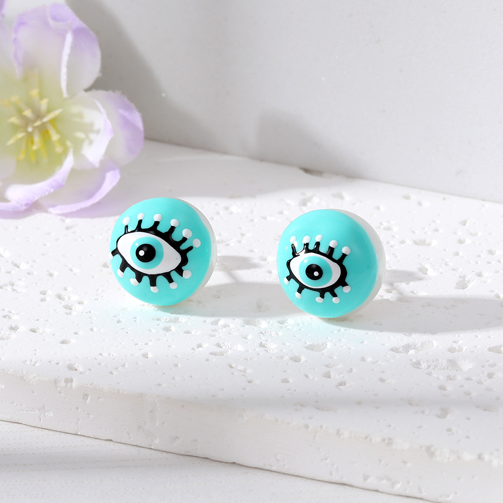 Wholesale Jewelry 1 Pair Funny Devil's Eye Eye Eye Artificial Pearl Ear Studs display picture 8