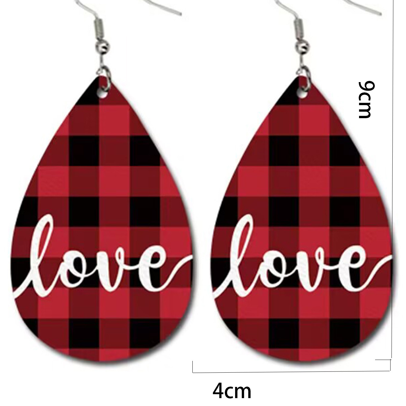 Wholesale Jewelry 1 Pair Bohemian Water Droplets Heart Shape Pu Leather Alloy Drop Earrings display picture 4