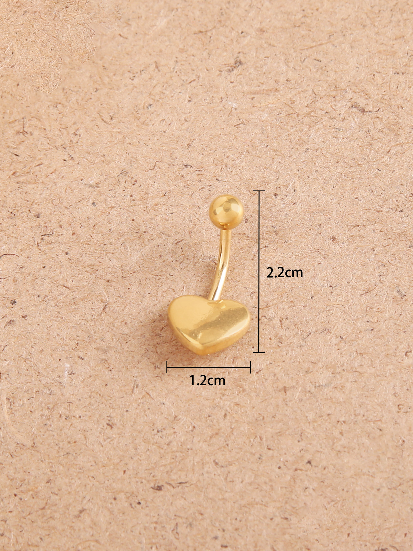 Wholesale Simple Style Heart Shape Alloy Belly Ring display picture 5