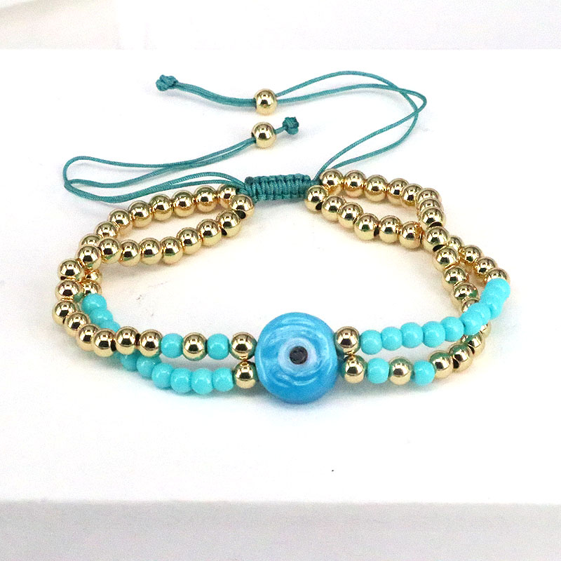 Glam French Style Eye Glass Copper Bracelets In Bulk display picture 5