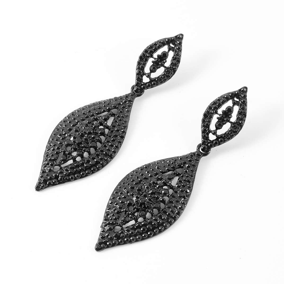 Wholesale Jewelry 1 Pair Exaggerated Geometric Alloy Resin Drop Earrings display picture 2