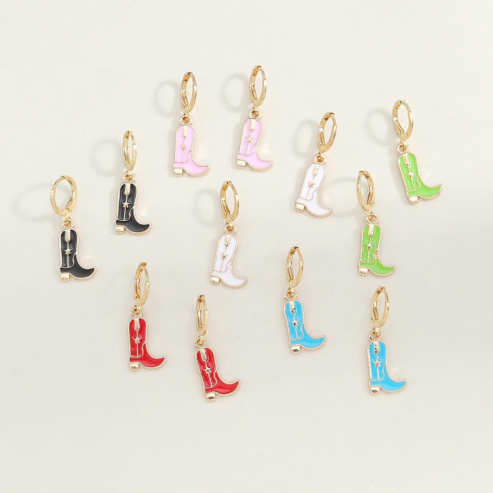 Wholesale Jewelry 1 Pair Fashion Shoe Alloy Drop Earrings display picture 2