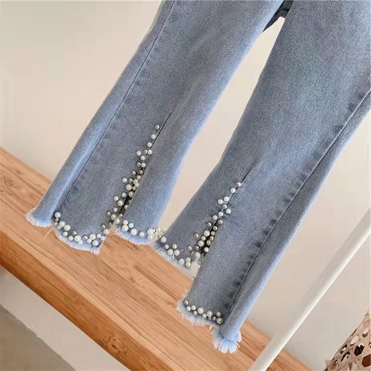 Casual Solid Color Slit Cotton Pants & Leggings display picture 2