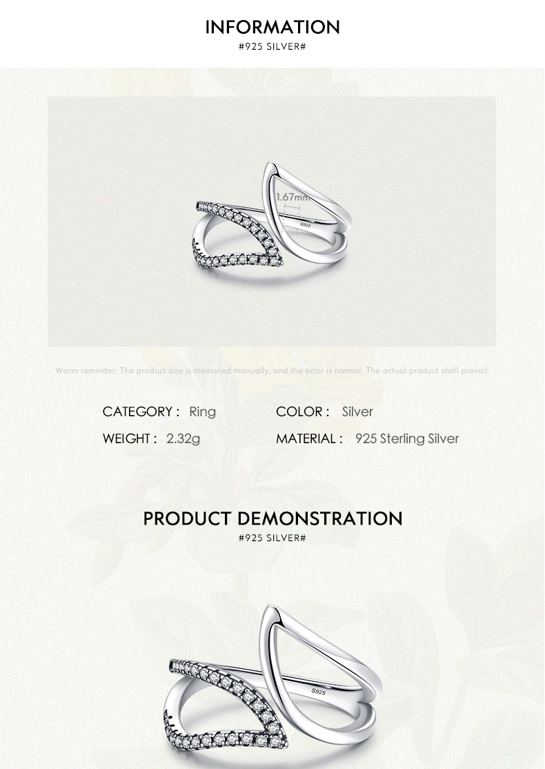 Retro Luxurious Leaf Sterling Silver Plating Inlay Zircon Rhodium Plated Rings display picture 5