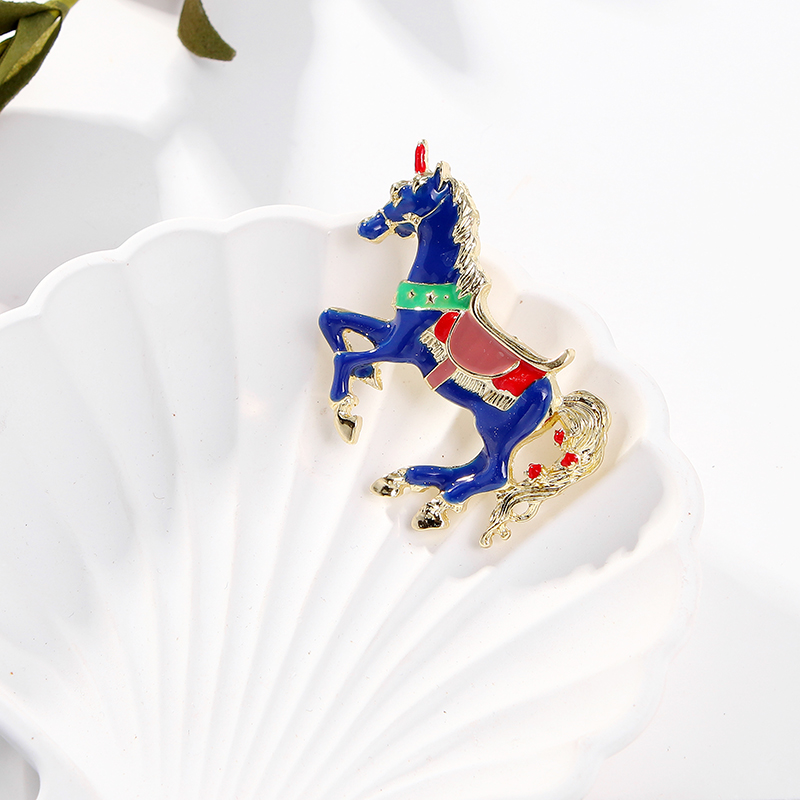 Cartoon Style Horse Alloy Enamel Unisex Brooches display picture 3