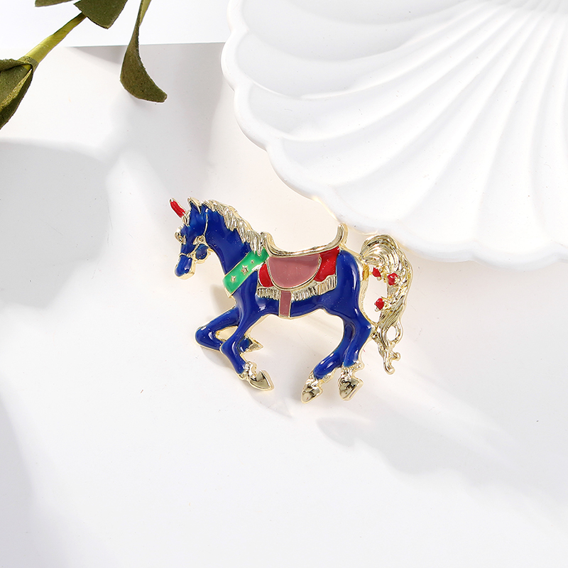 Cartoon Style Horse Alloy Enamel Unisex Brooches display picture 4