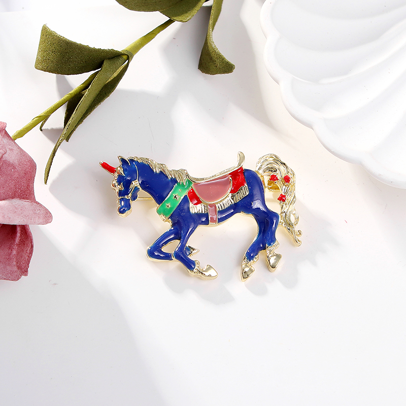 Cartoon Style Horse Alloy Enamel Unisex Brooches display picture 7