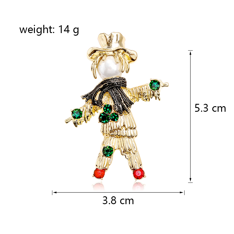 Classic Style Human Alloy Inlay Artificial Gemstones Unisex Brooches display picture 7
