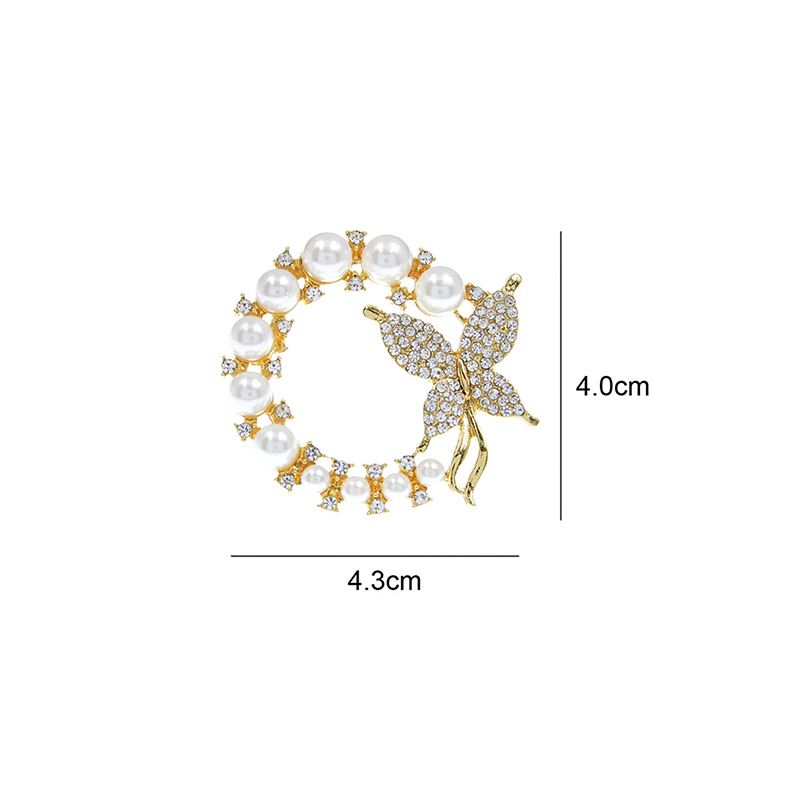 Commute Butterfly Stainless Steel Inlay Artificial Gemstones Women's Brooches display picture 1