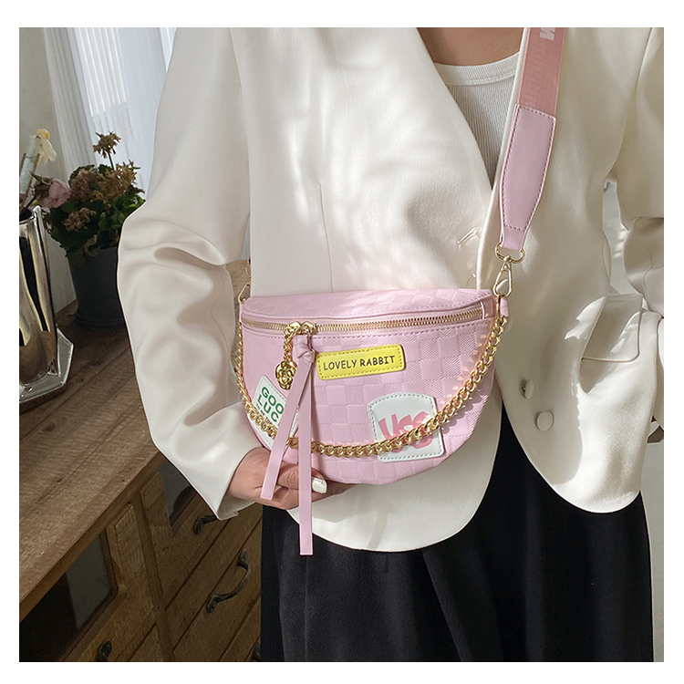 Women's Streetwear Letter Pu Leather Waist Bags display picture 3