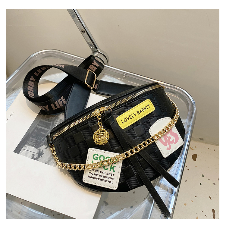 Women's Streetwear Letter Pu Leather Waist Bags display picture 6