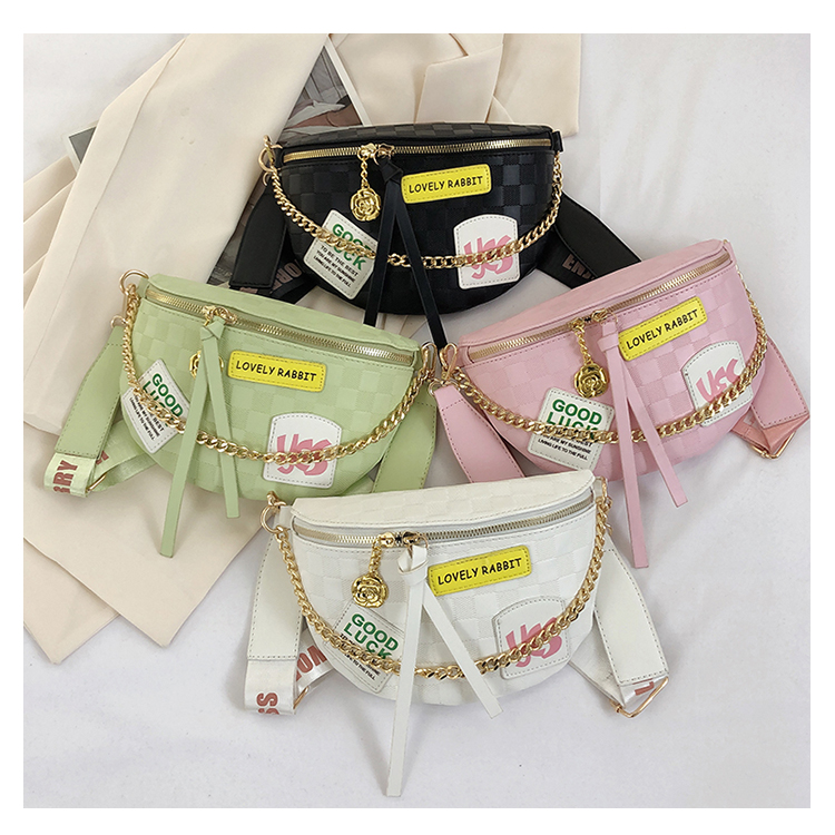 Women's Streetwear Letter Pu Leather Waist Bags display picture 9