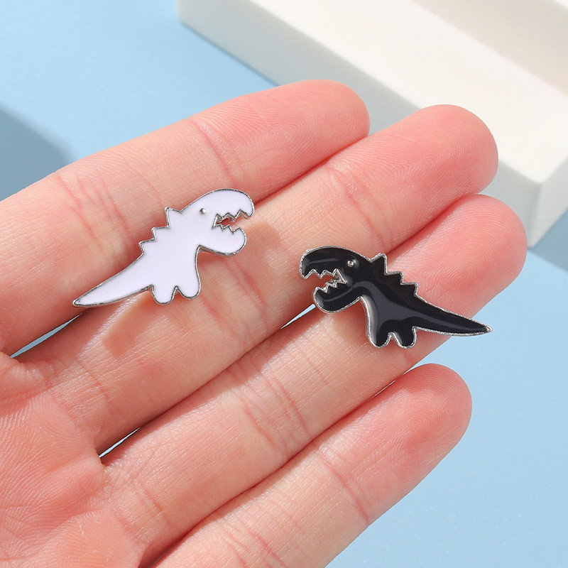 Cartoon Style Dinosaur Alloy Stoving Varnish Unisex Brooches display picture 7