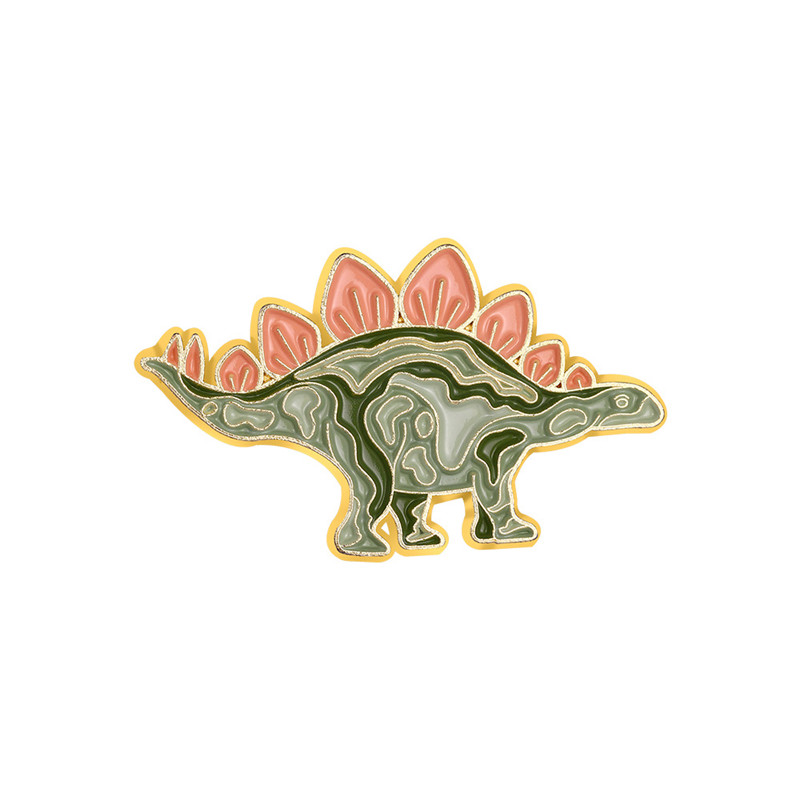 Cartoon Style Dinosaur Alloy Stoving Varnish Unisex Brooches display picture 21