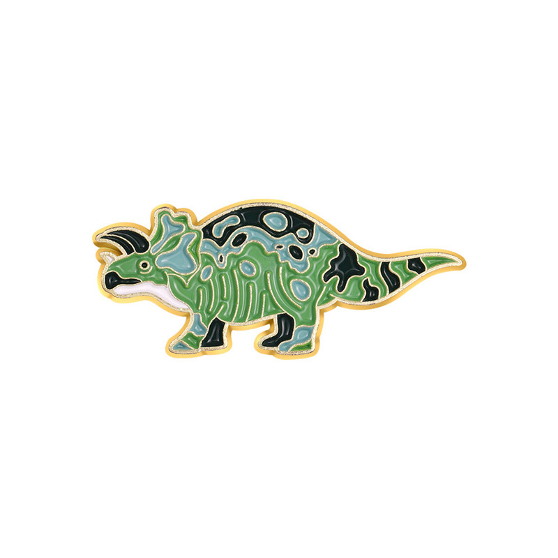 Cartoon Style Dinosaur Alloy Stoving Varnish Unisex Brooches display picture 23