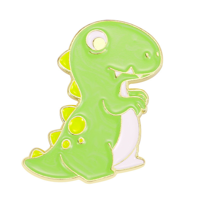 Cartoon Style Dinosaur Alloy Stoving Varnish Unisex Brooches display picture 36