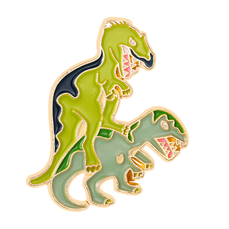 Cartoon Style Dinosaur Alloy Stoving Varnish Unisex Brooches display picture 40