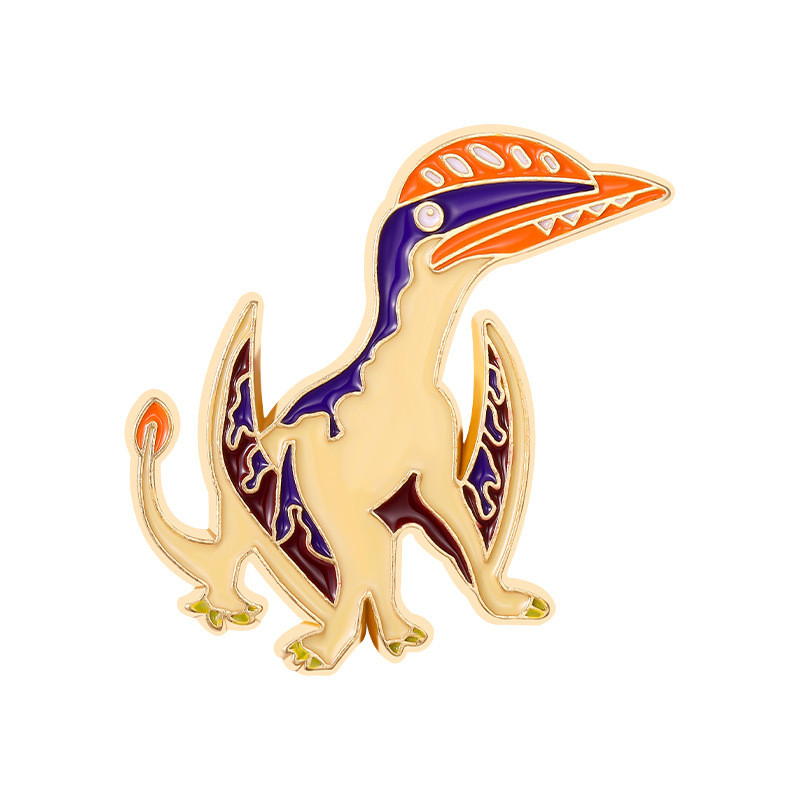Cartoon Style Dinosaur Alloy Stoving Varnish Unisex Brooches display picture 39