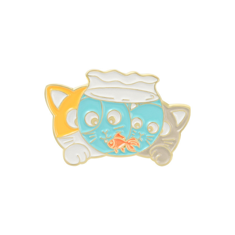 Cartoon Style Animal Alloy Stoving Varnish Unisex Brooches display picture 26