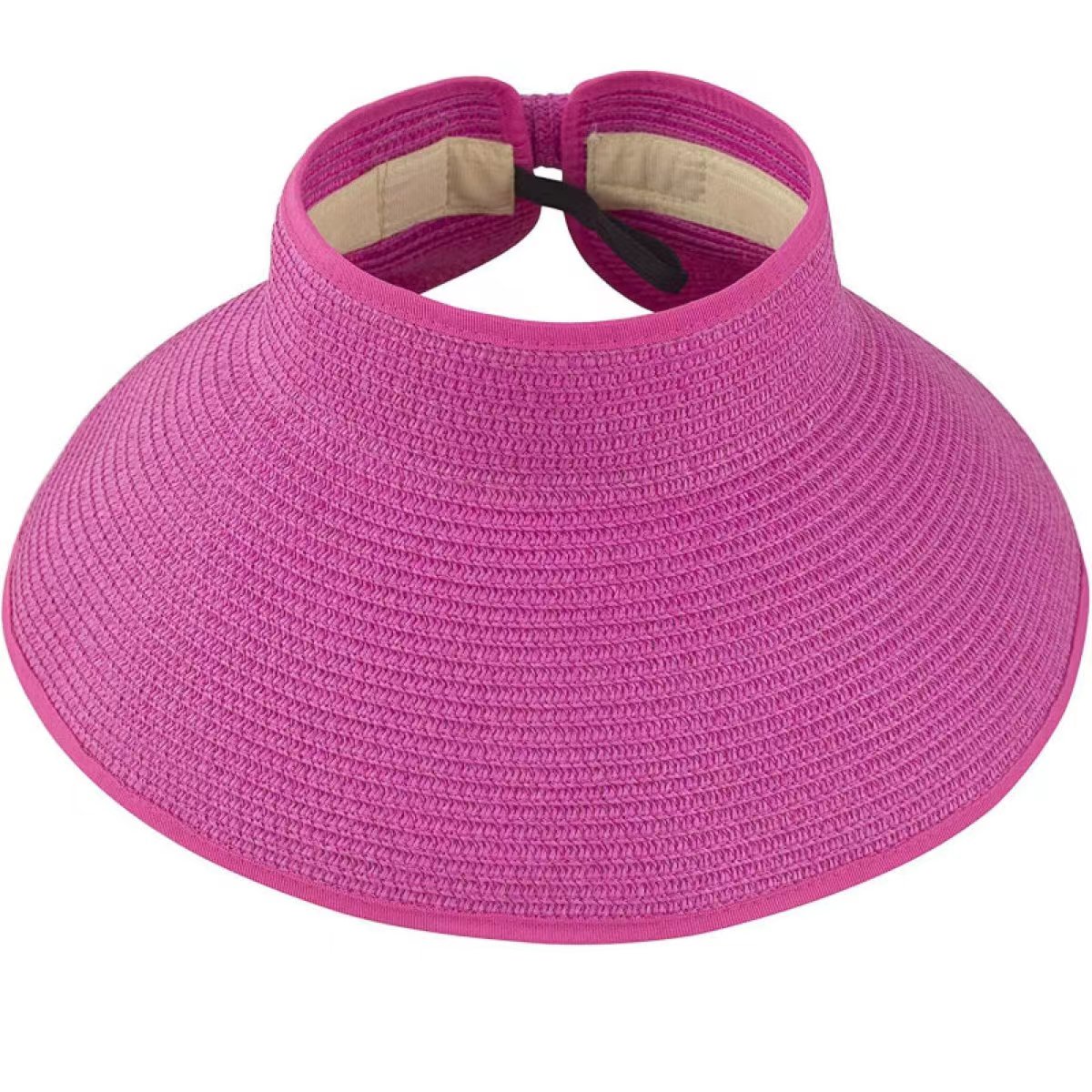 Women's Beach Solid Color Big Eaves Straw Hat display picture 3