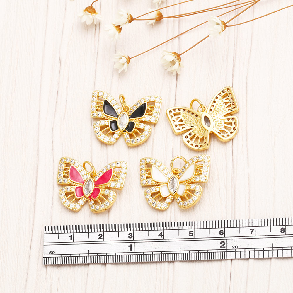1 Piece Copper Zircon Butterfly Korean Style display picture 8