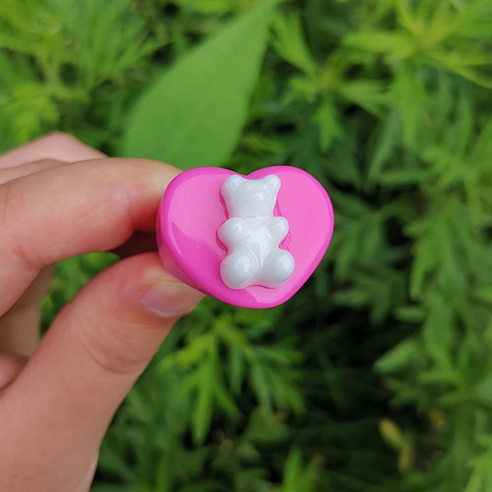 Simple Style Bear Synthetic Resin Wholesale Rings display picture 2