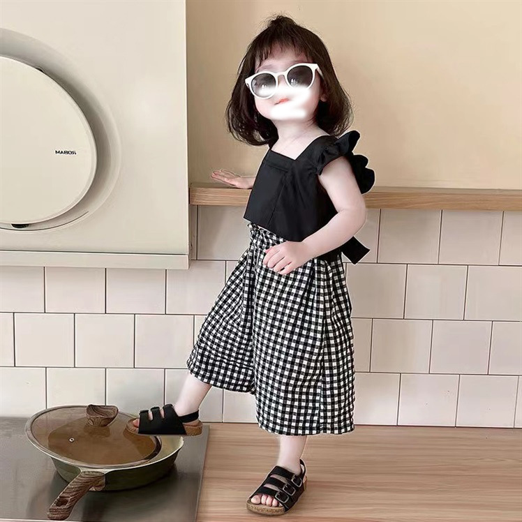 Streetwear Solid Color Cotton Spandex Polyester Girls Clothing Sets display picture 6