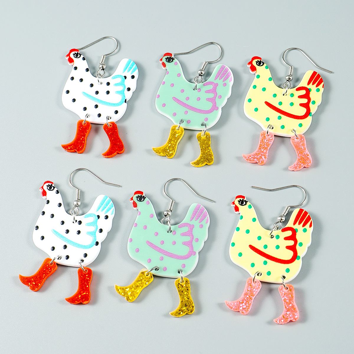 Wholesale Jewelry 1 Pair Funny Animal Arylic Drop Earrings display picture 5