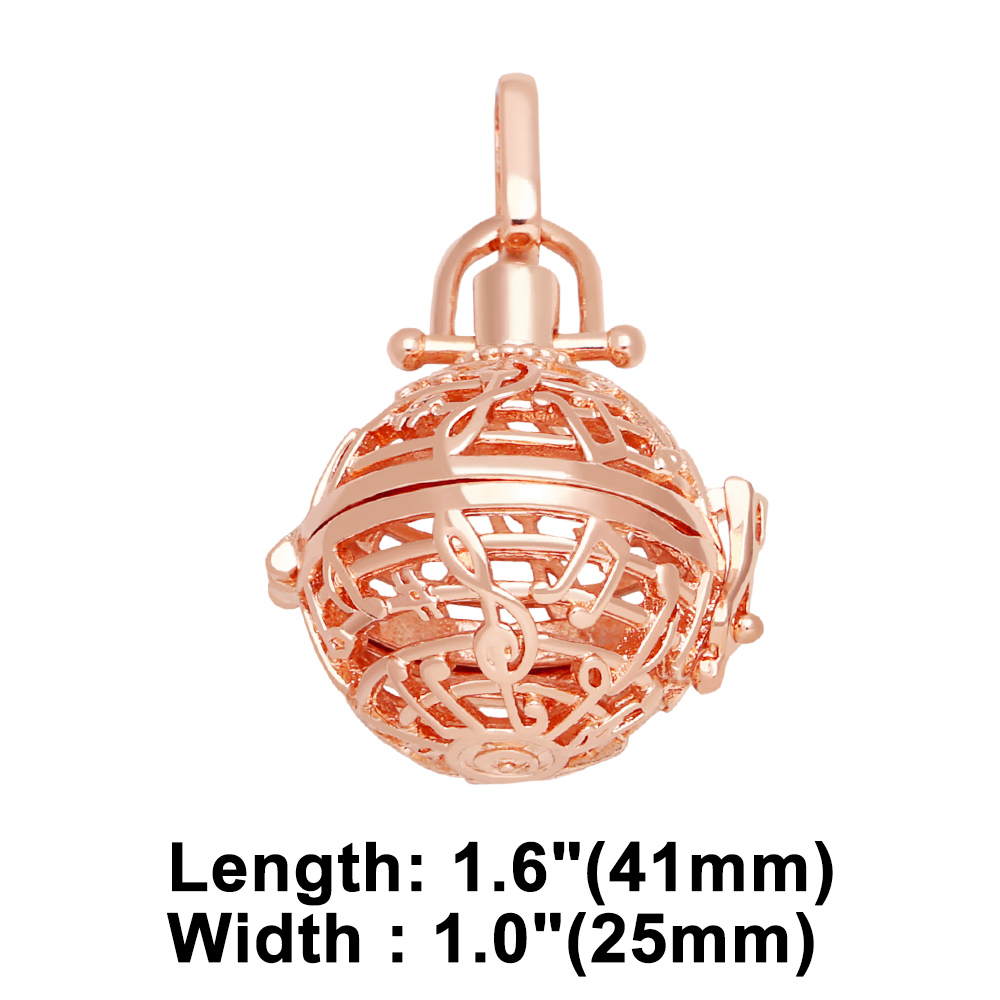 Retro Notes Copper Plating 18k Gold Plated Pendants Jewelry Accessories display picture 5