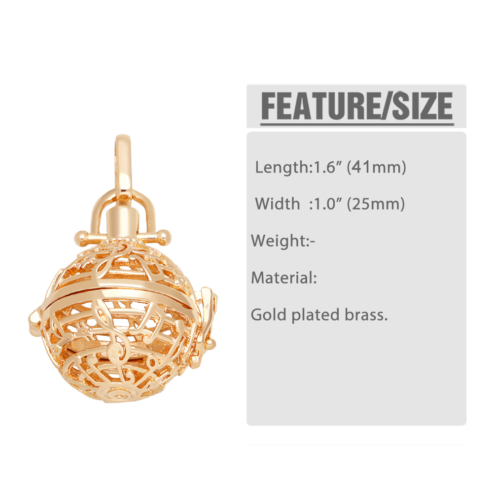 Retro Notes Copper Plating 18k Gold Plated Pendants Jewelry Accessories display picture 1