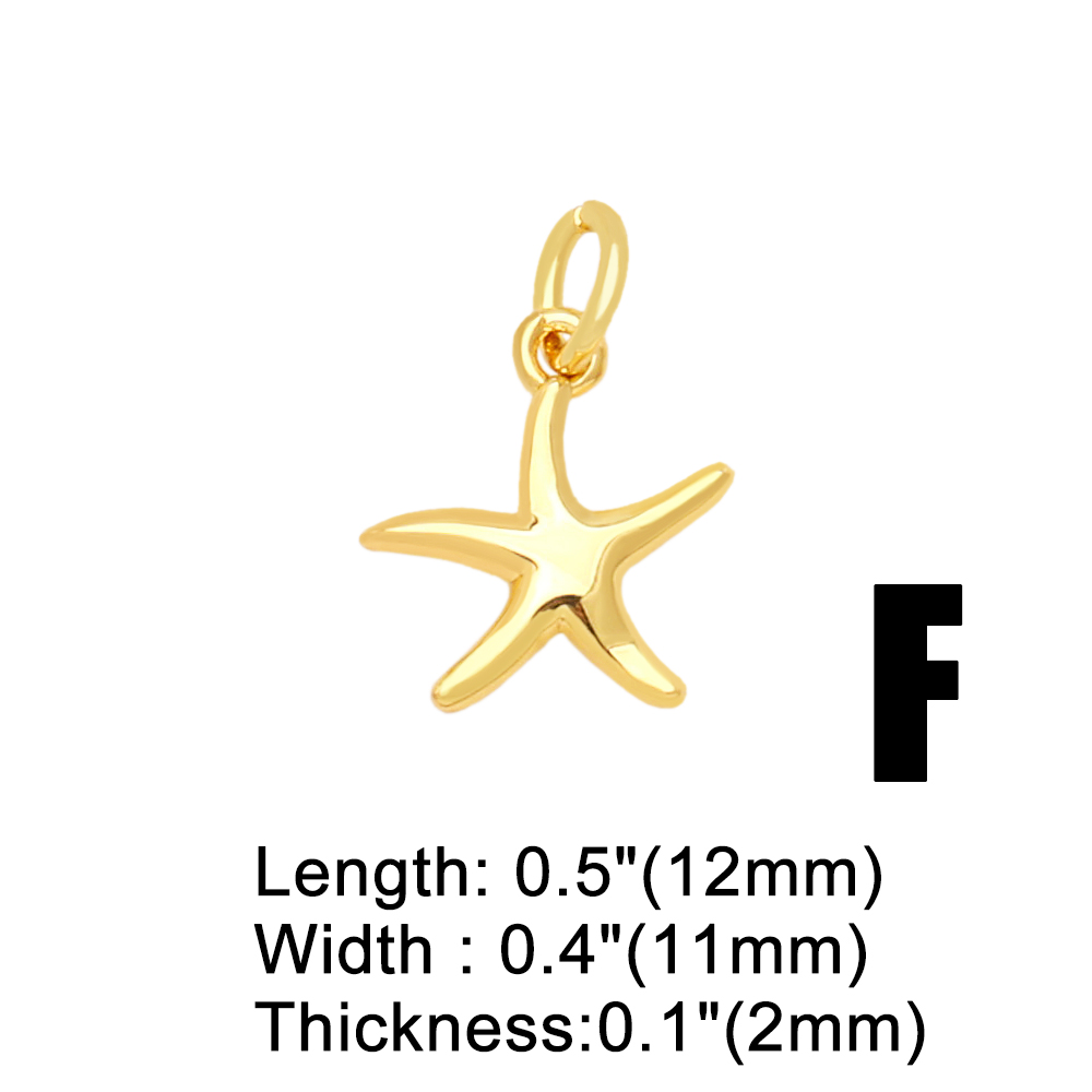 Ins Style Star Copper Plating Inlay Zircon 18k Gold Plated Pendants Jewelry Accessories display picture 5