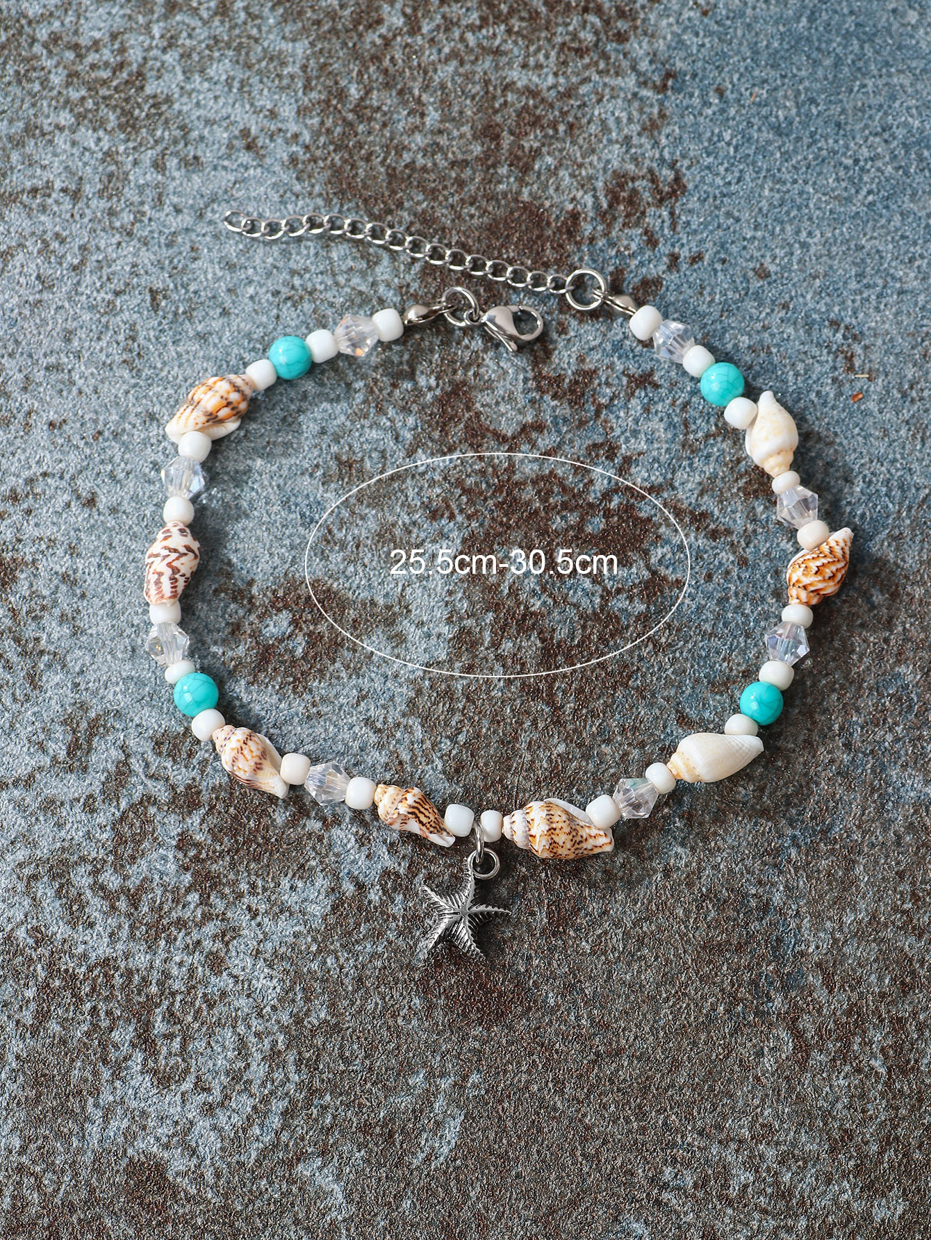 Casual Hawaiian Tropical Starfish Shell Beads Shell Alloy Shell Wholesale Anklet display picture 2