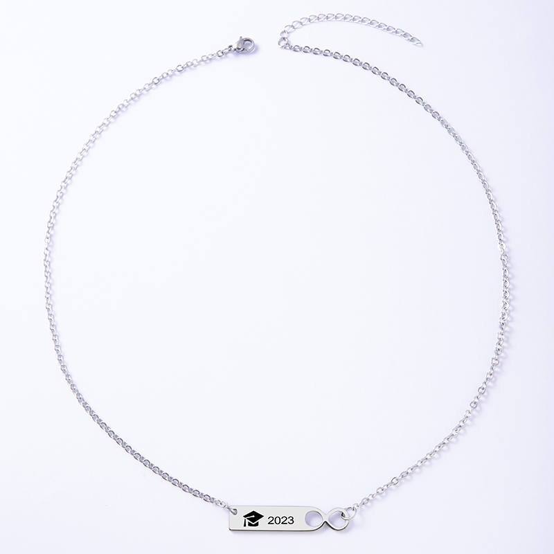 Acier Inoxydable 304 Plaqué Or Style Simple Placage Chapeau Infini Collier display picture 7