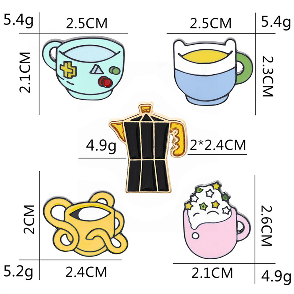 Cute Ice Cream Cup Pine Alloy Metal Stoving Varnish Unisex Brooches Collar Pin display picture 4