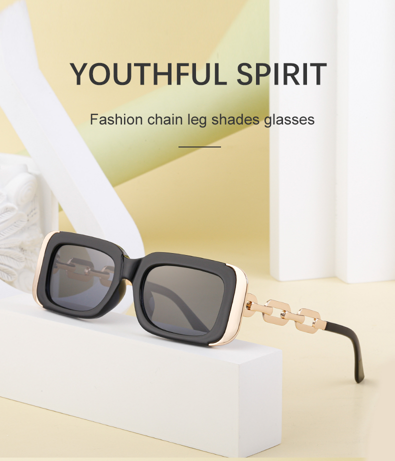 Streetwear Geometric Pc Square Full Frame Women's Sunglasses display picture 2