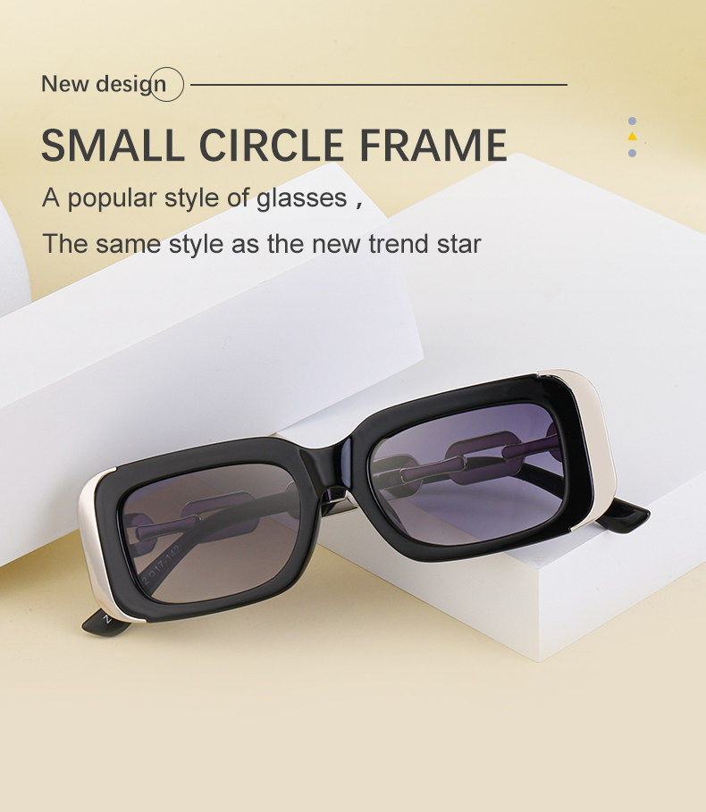 Streetwear Geometric Pc Square Full Frame Women's Sunglasses display picture 4