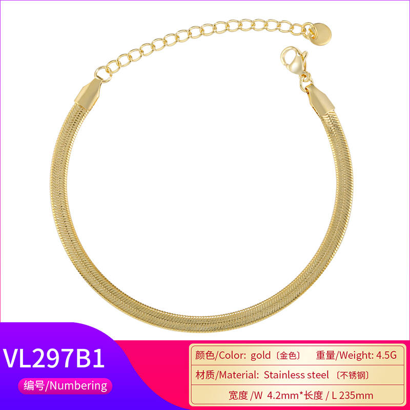 Elegant Geometric Stainless Steel Bracelets In Bulk display picture 6