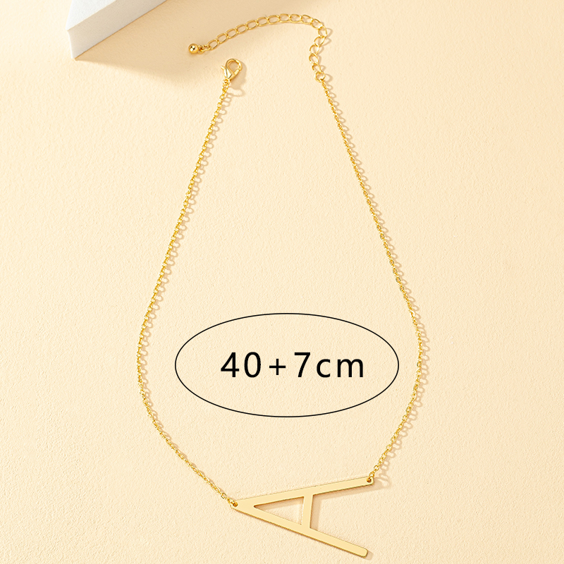 Simple Style Letter Alloy Plating Women's Necklace display picture 5