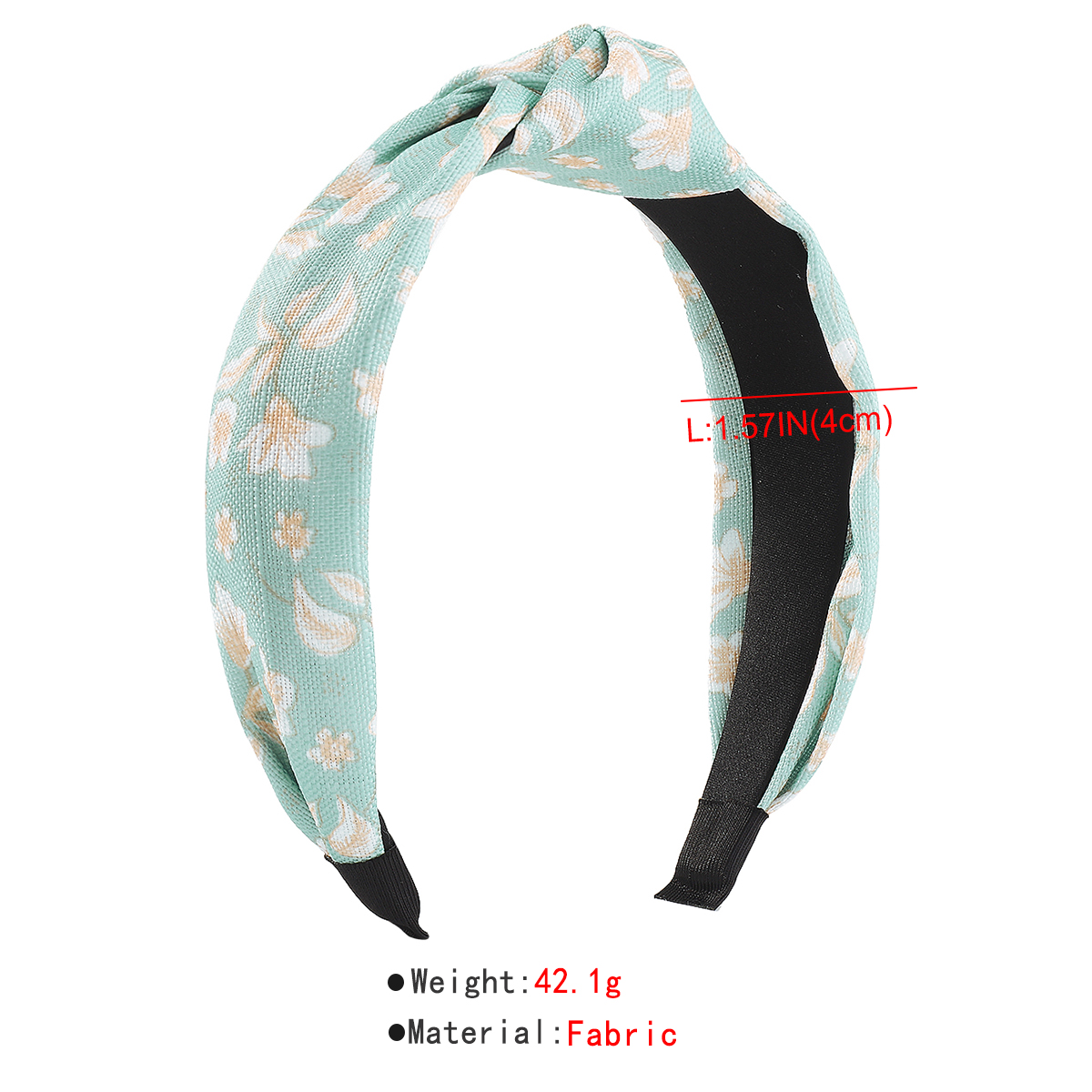 Pastoral Flower Cloth Printing Hair Band display picture 2