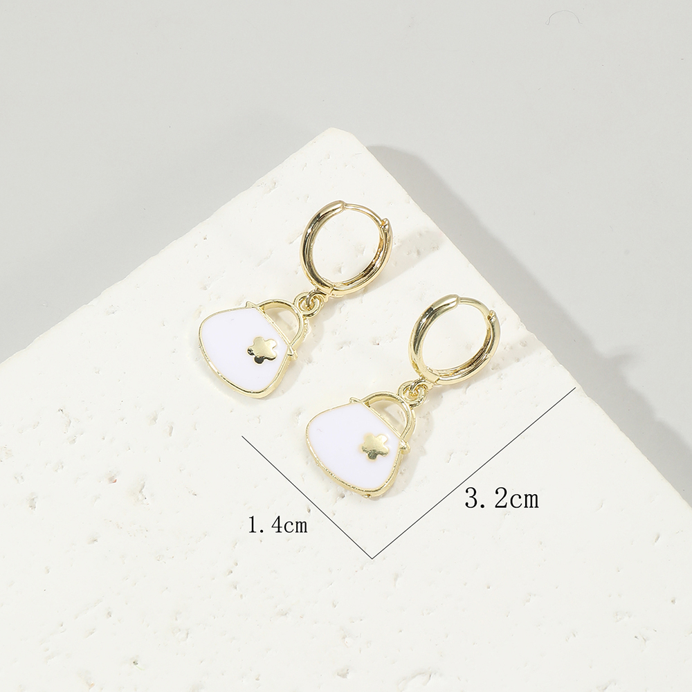 Wholesale Jewelry 1 Pair Korean Style Bag Alloy Drop Earrings display picture 5