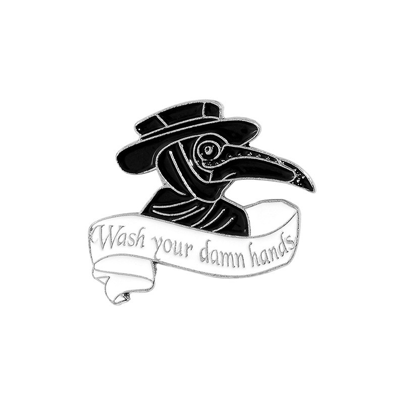 Cartoon Style Crow Bird Alloy Stamping Stoving Varnish Plating Unisex Brooches display picture 11