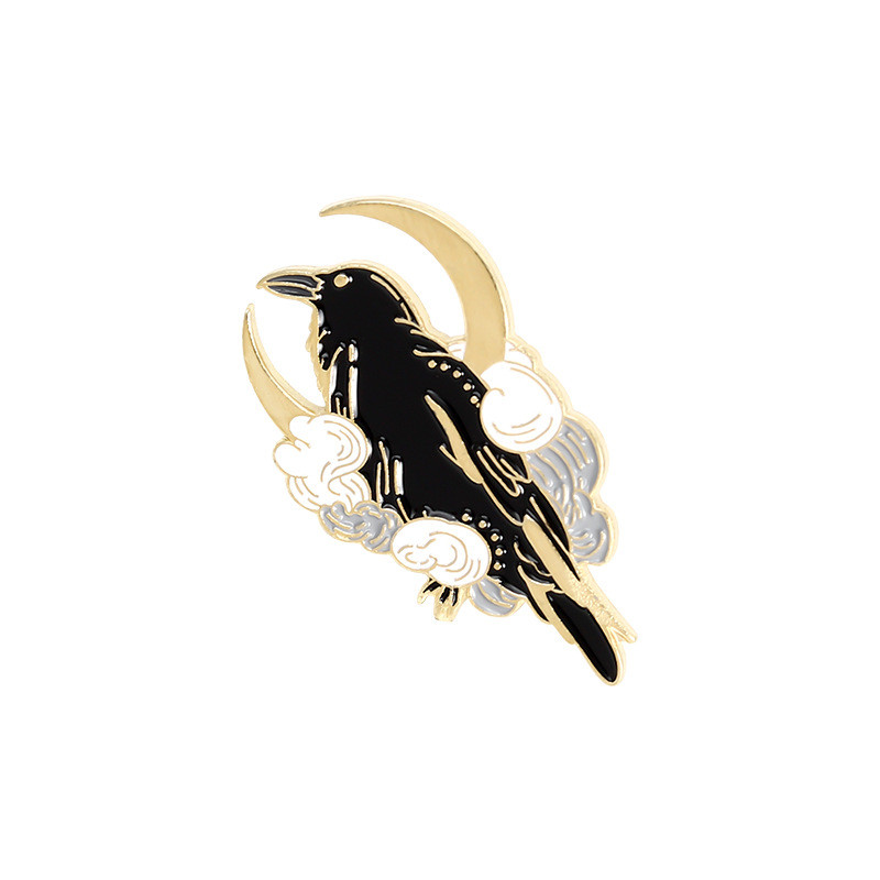 Cartoon Style Crow Bird Alloy Stamping Stoving Varnish Plating Unisex Brooches display picture 17