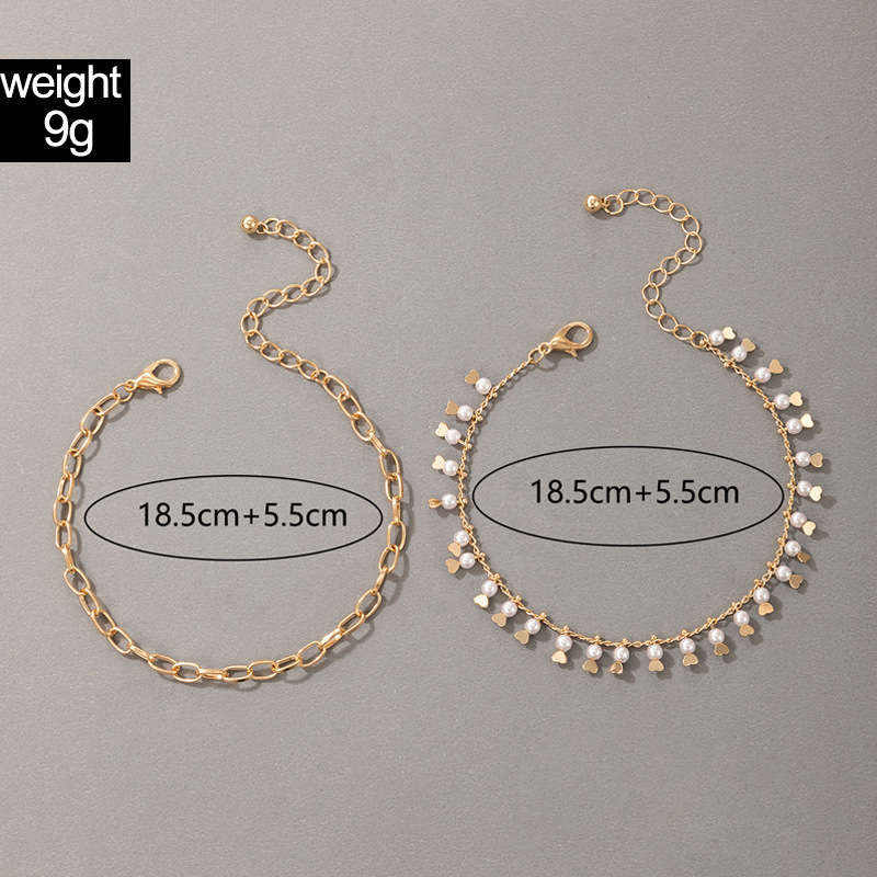 Classic Style Geometric Alloy Inlay Artificial Pearls Women's Bracelets display picture 5