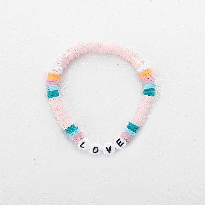 Fashion Love Soft Clay Wholesale Bracelets display picture 5