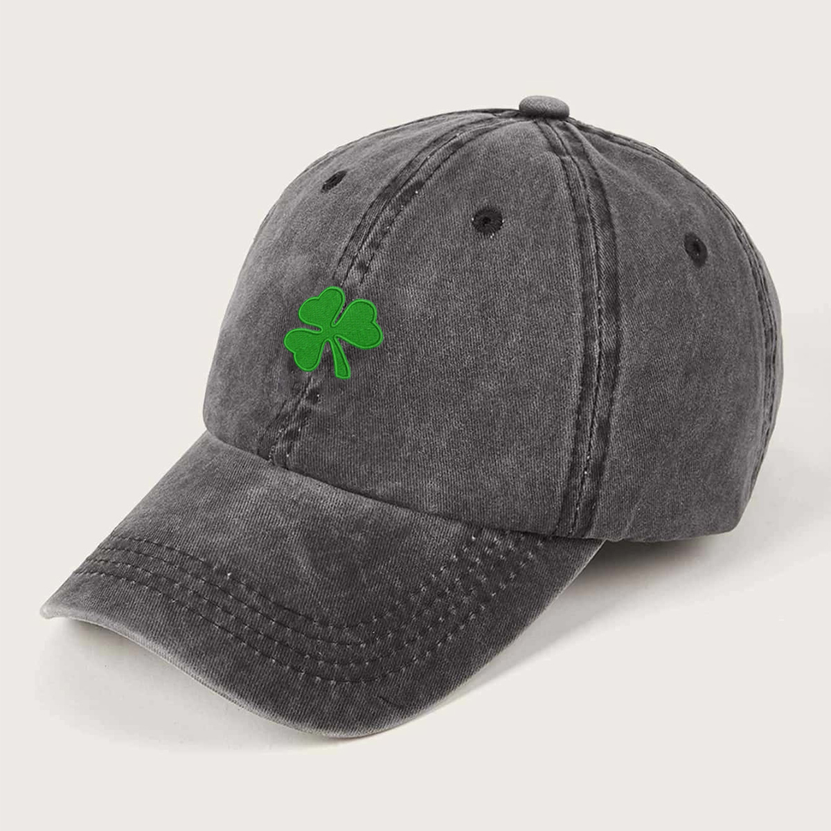 Unisex Fashion Shamrock Embroidery Curved Eaves Baseball Cap display picture 3