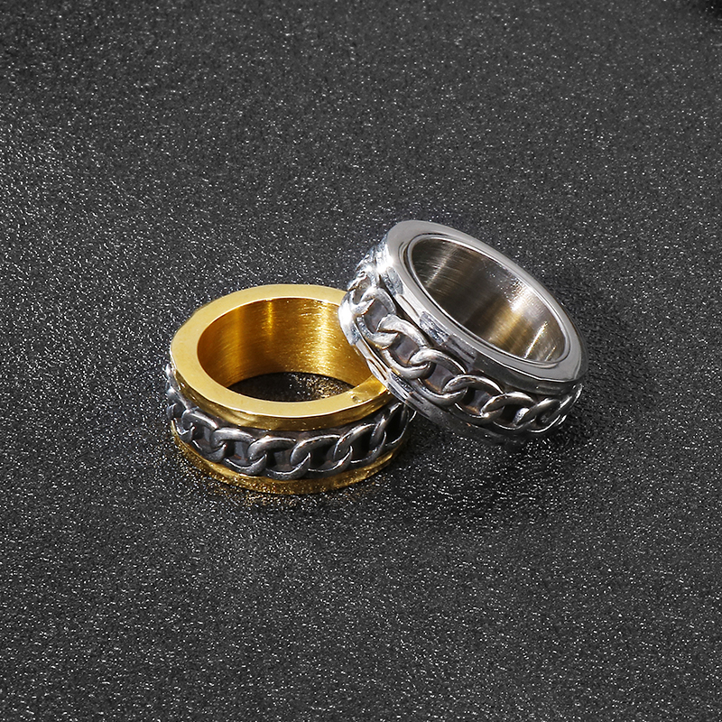 1 Piece Fashion Geometric Stainless Steel Polishing Plating Rings display picture 6