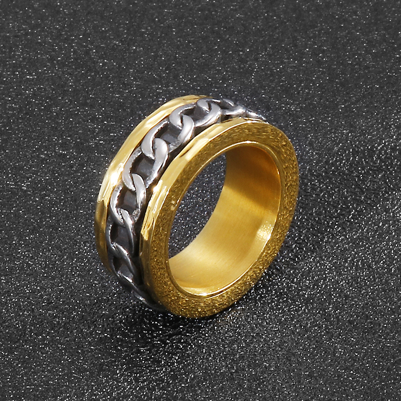 1 Piece Fashion Geometric Stainless Steel Polishing Plating Rings display picture 3
